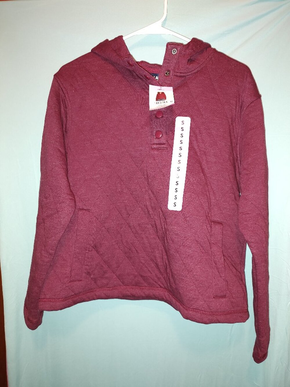 Womens Lands End Quilted pullover